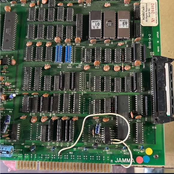 Hyperdyne Side Arms Capcom Romstar Arcade Game PCB Board - Picture 3 of 8